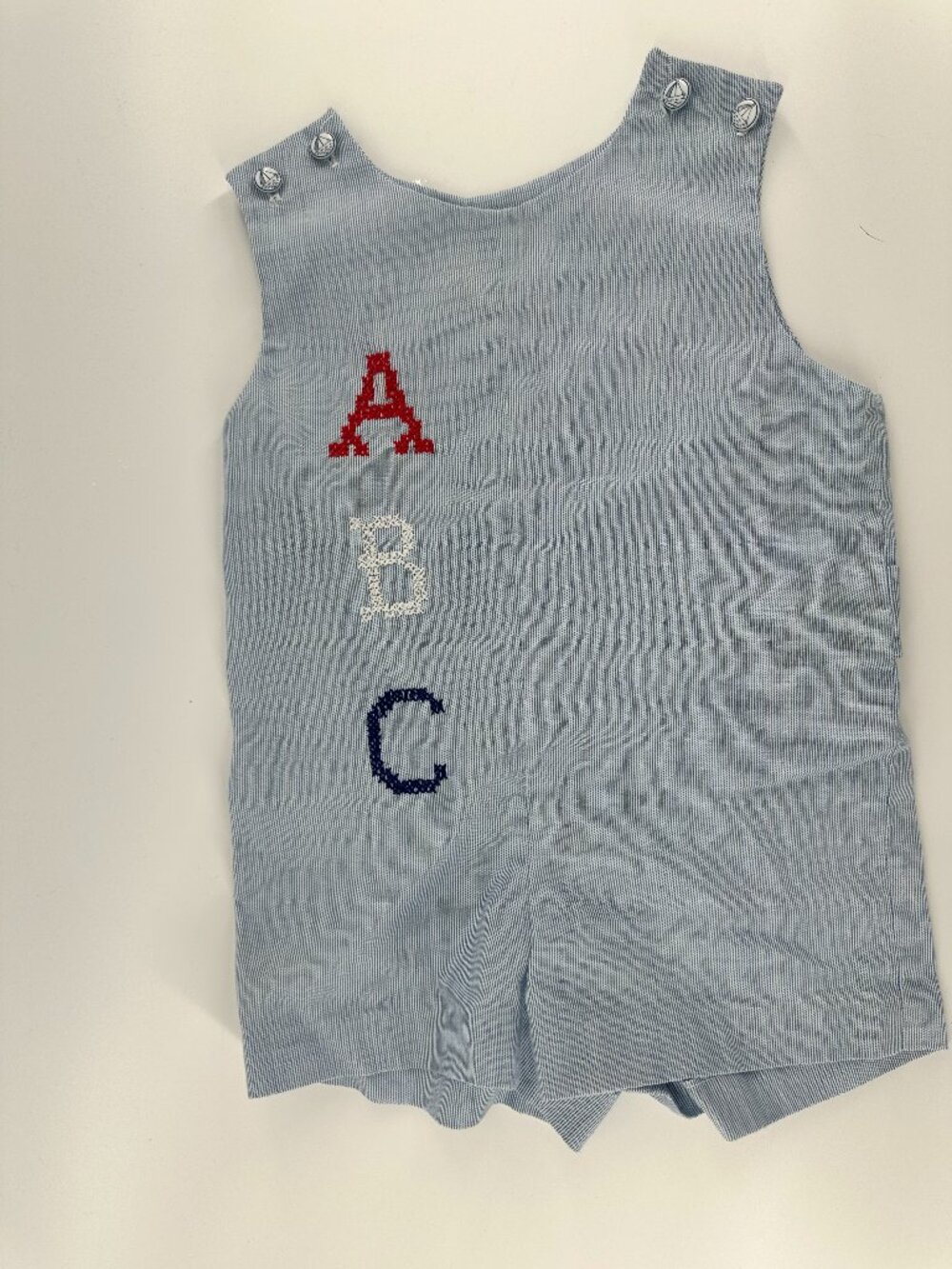Vintage Toddler 12-month outfit embroidered